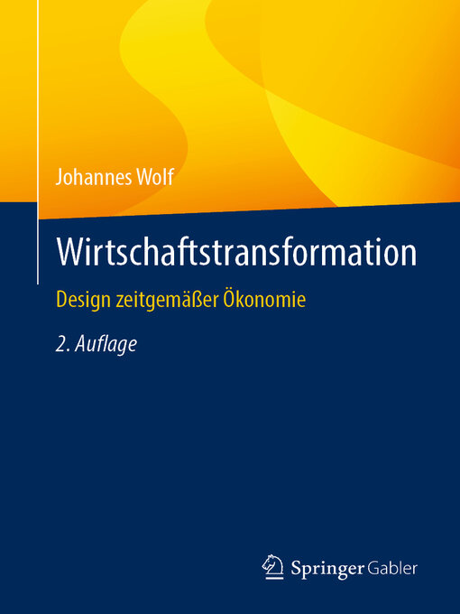 Title details for Wirtschaftstransformation by Johannes Wolf - Available